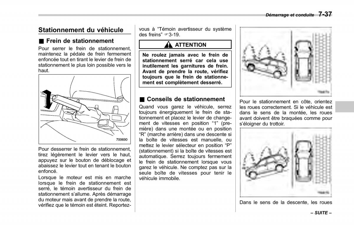 Subaru Forester II 2 manuel du proprietaire / page 269