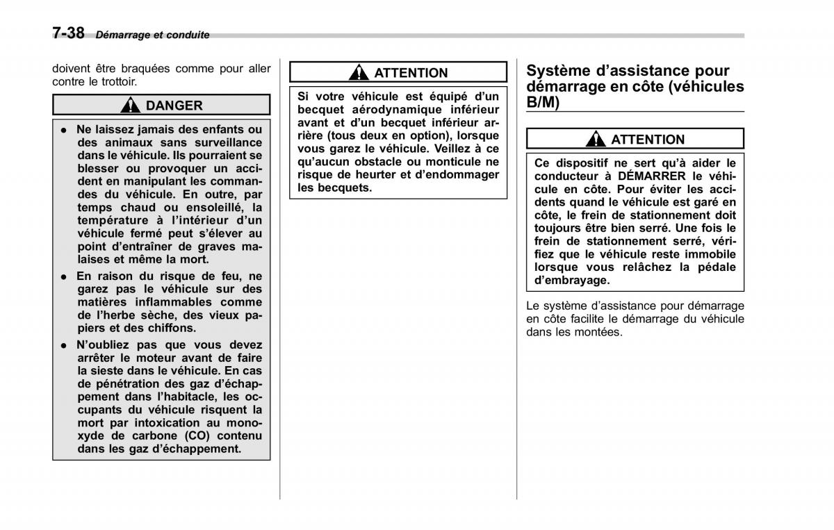 Subaru Forester II 2 manuel du proprietaire / page 270