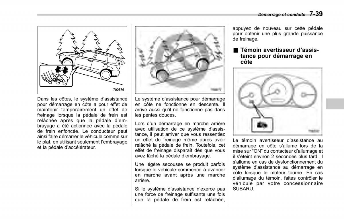 Subaru Forester II 2 manuel du proprietaire / page 271