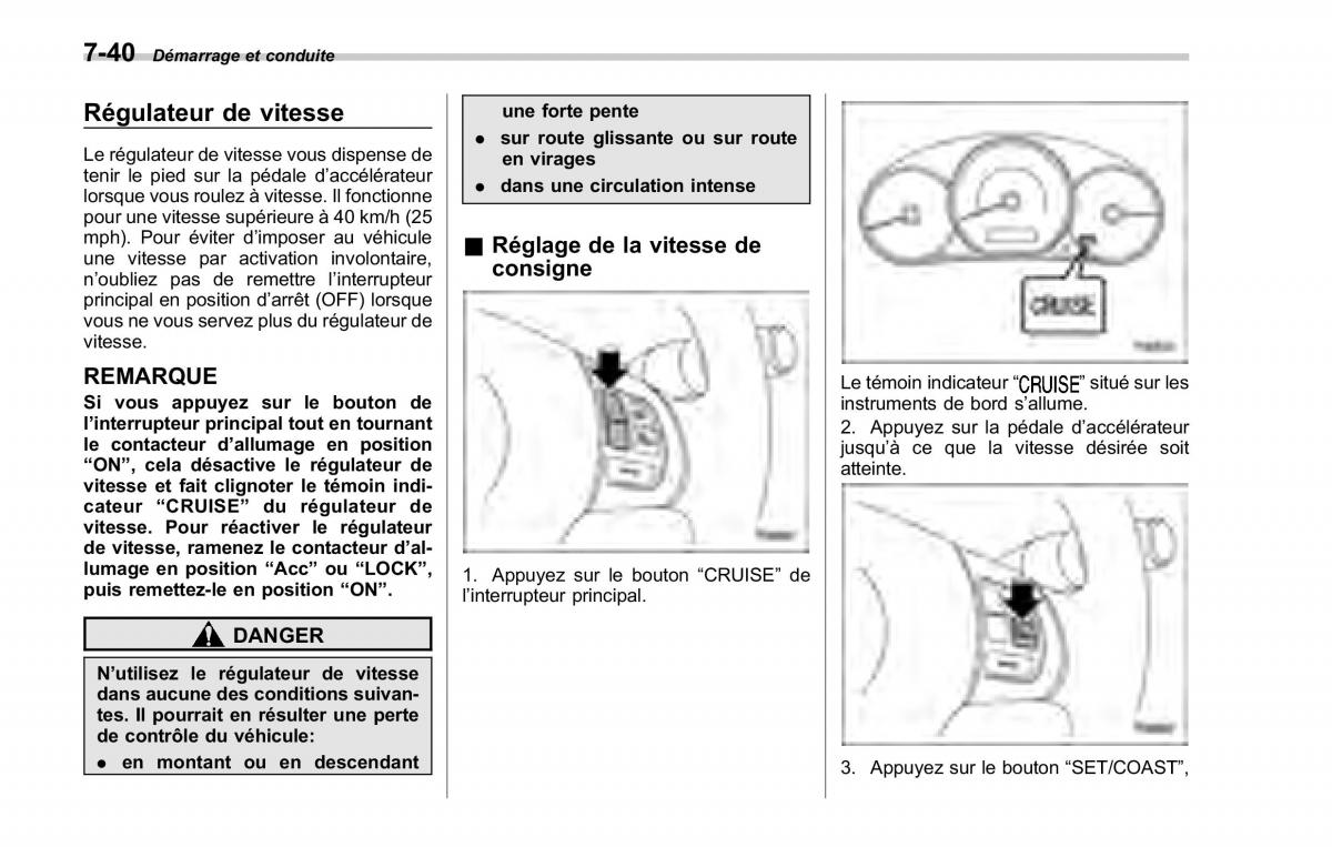 Subaru Forester II 2 manuel du proprietaire / page 272