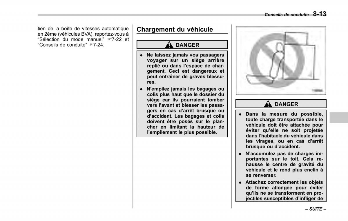 Subaru Forester II 2 manuel du proprietaire / page 289