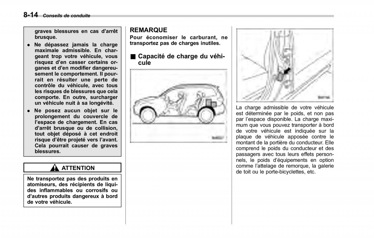 Subaru Forester II 2 manuel du proprietaire / page 290