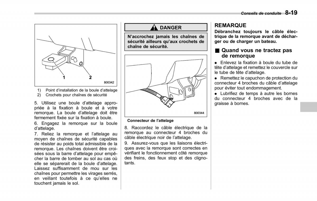 Subaru Forester II 2 manuel du proprietaire / page 295