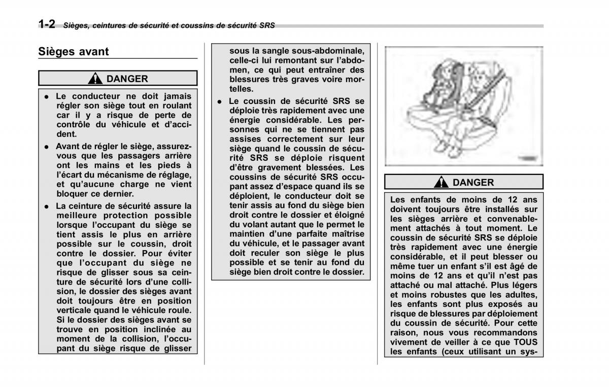 Subaru Forester II 2 manuel du proprietaire / page 30