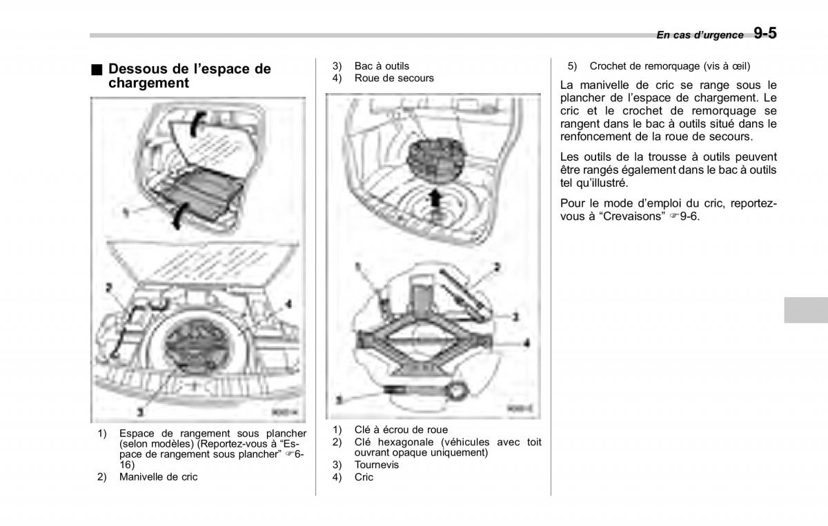 Subaru Forester II 2 manuel du proprietaire / page 309