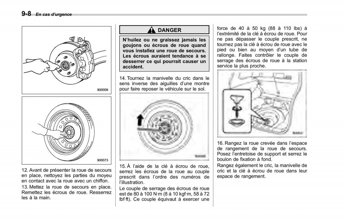 Subaru Forester II 2 manuel du proprietaire / page 312