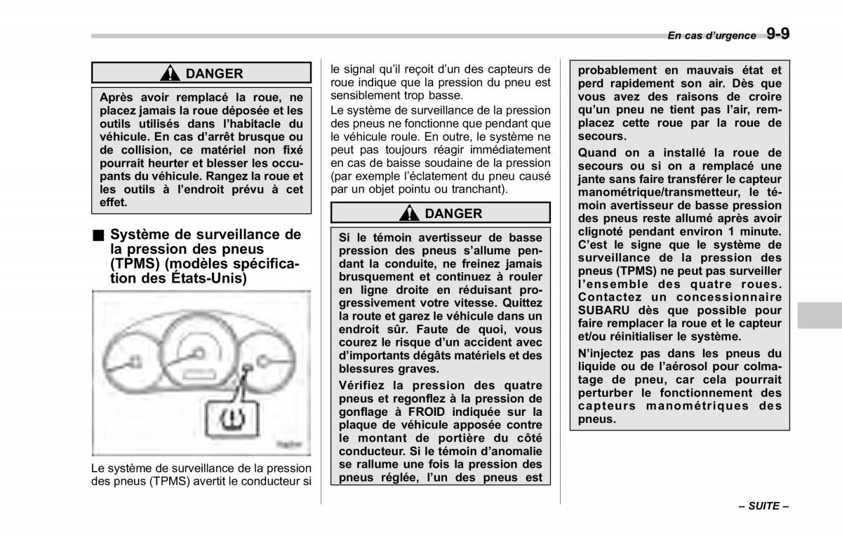 Subaru Forester II 2 manuel du proprietaire / page 313