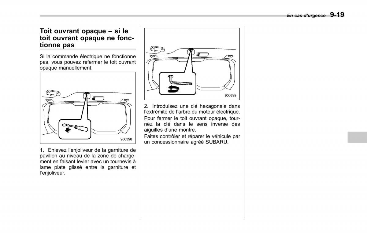 Subaru Forester II 2 manuel du proprietaire / page 323