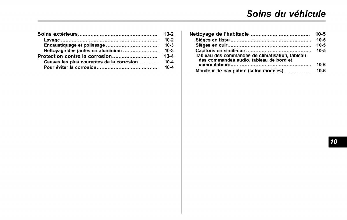 Subaru Forester II 2 manuel du proprietaire / page 325