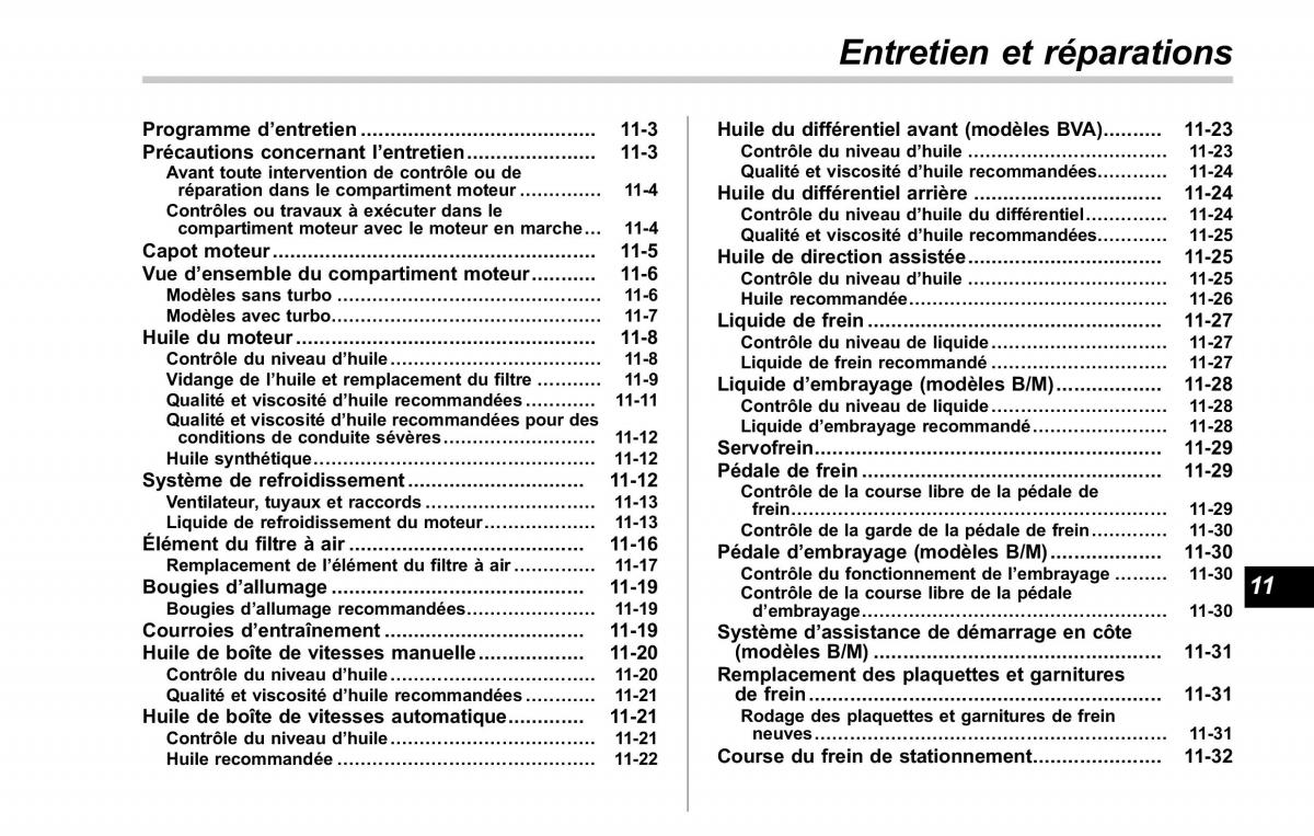 Subaru Forester II 2 manuel du proprietaire / page 331