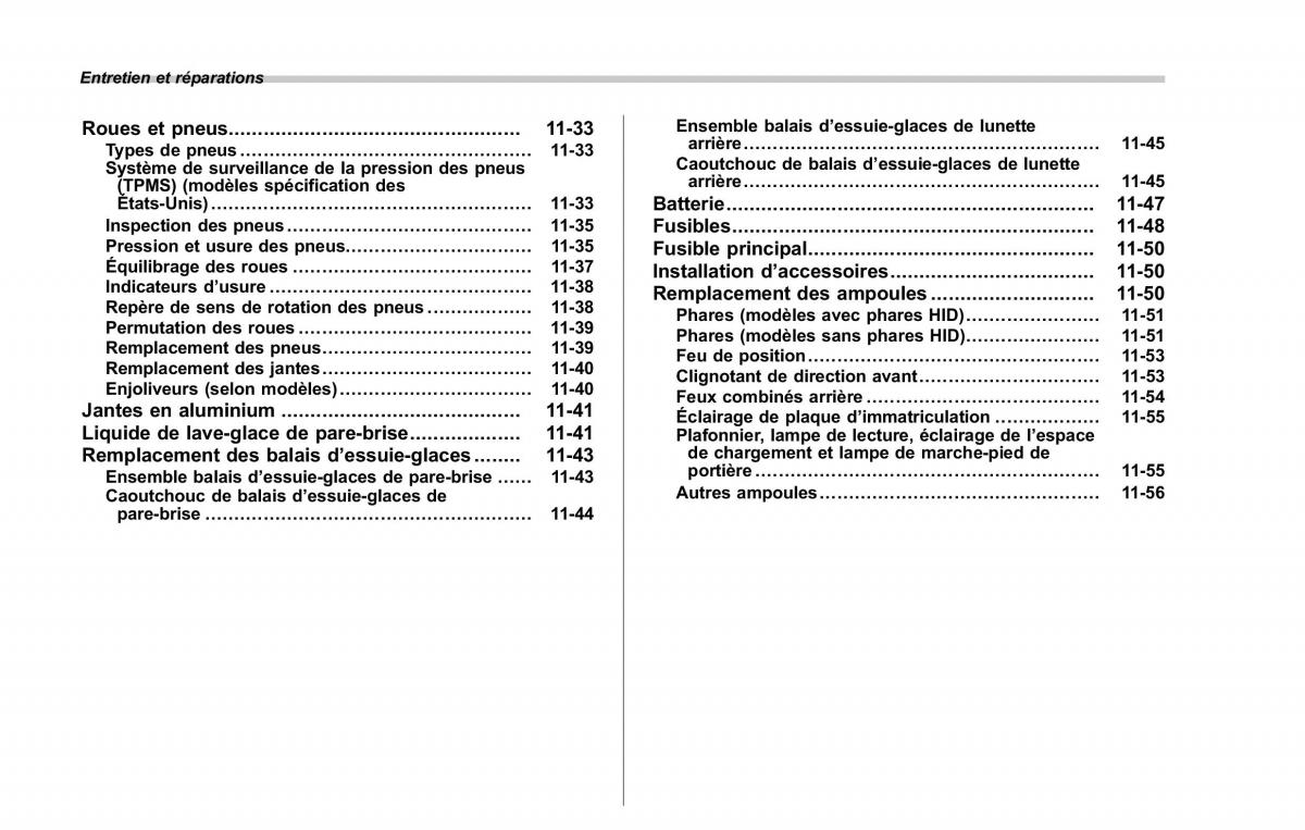 Subaru Forester II 2 manuel du proprietaire / page 332