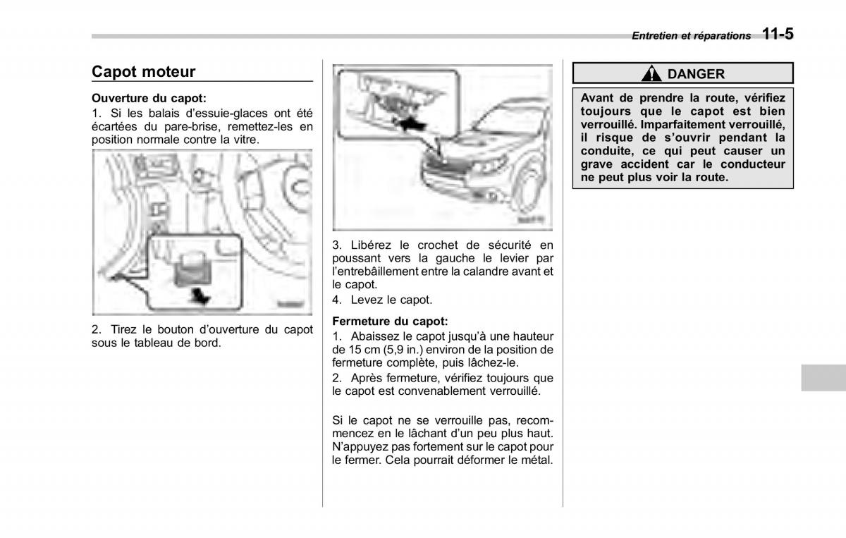 Subaru Forester II 2 manuel du proprietaire / page 335