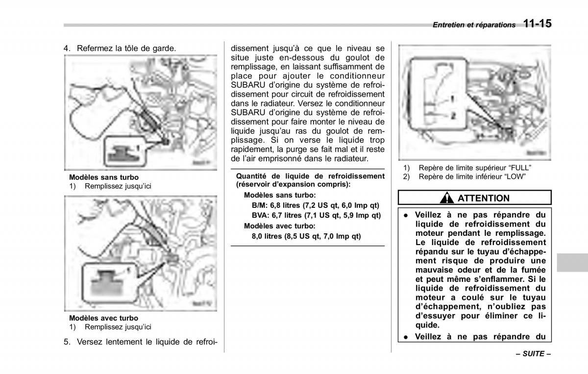 Subaru Forester II 2 manuel du proprietaire / page 345