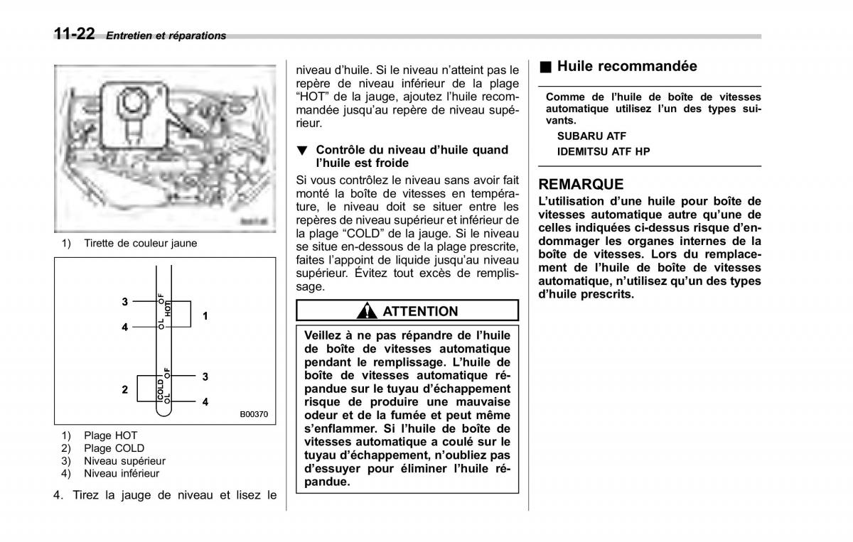 Subaru Forester II 2 manuel du proprietaire / page 352