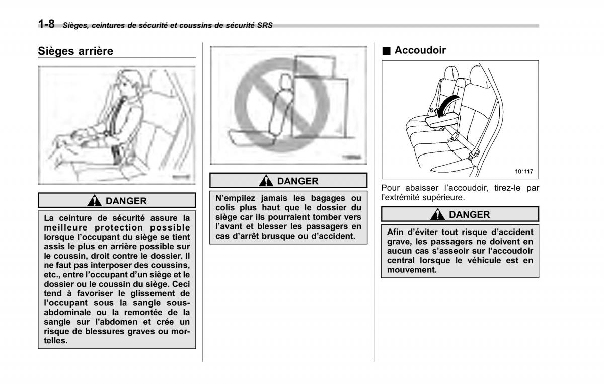 Subaru Forester II 2 manuel du proprietaire / page 36