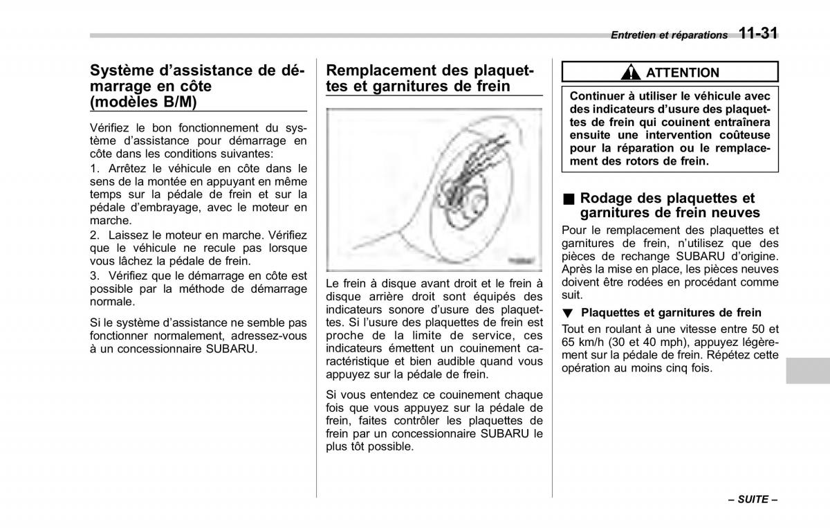 Subaru Forester II 2 manuel du proprietaire / page 361