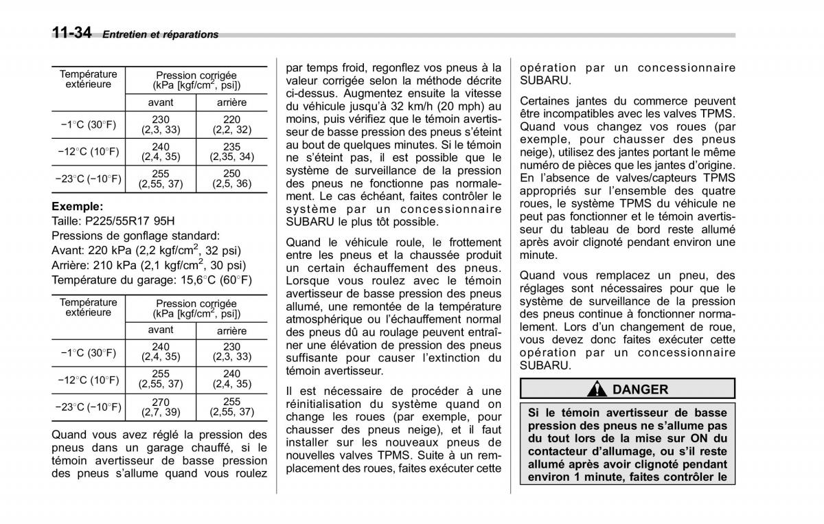 Subaru Forester II 2 manuel du proprietaire / page 364