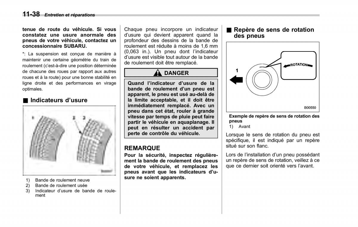 Subaru Forester II 2 manuel du proprietaire / page 368