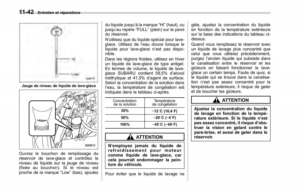 Subaru Forester II 2 manuel du proprietaire / page 372