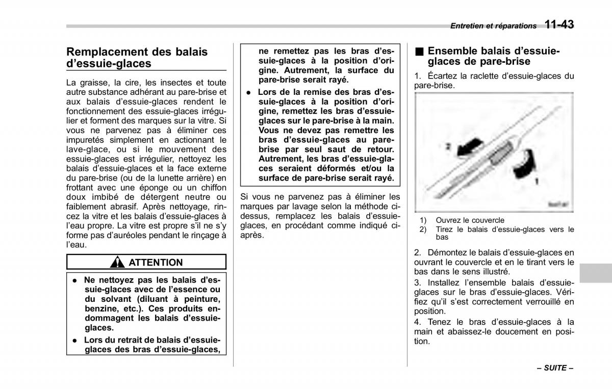 Subaru Forester II 2 manuel du proprietaire / page 373