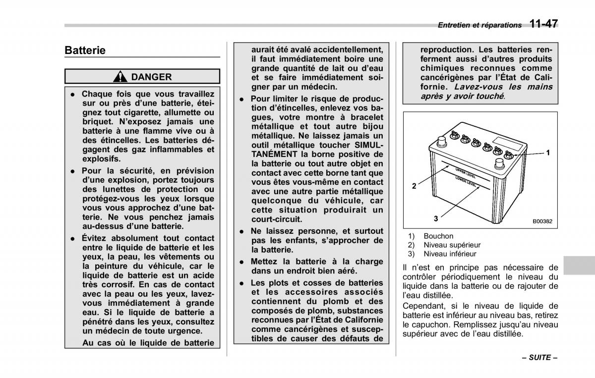 Subaru Forester II 2 manuel du proprietaire / page 377