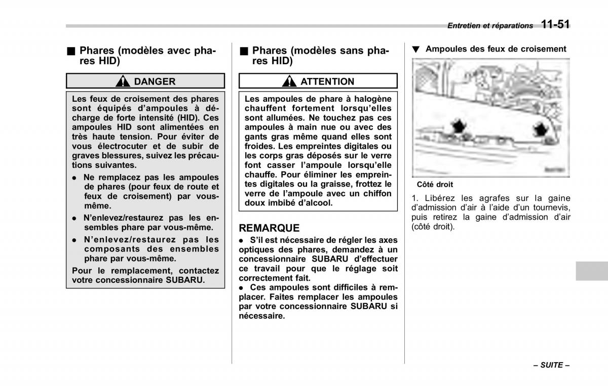 Subaru Forester II 2 manuel du proprietaire / page 381