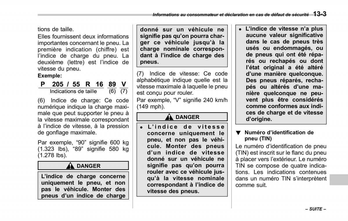 Subaru Forester II 2 manuel du proprietaire / page 403