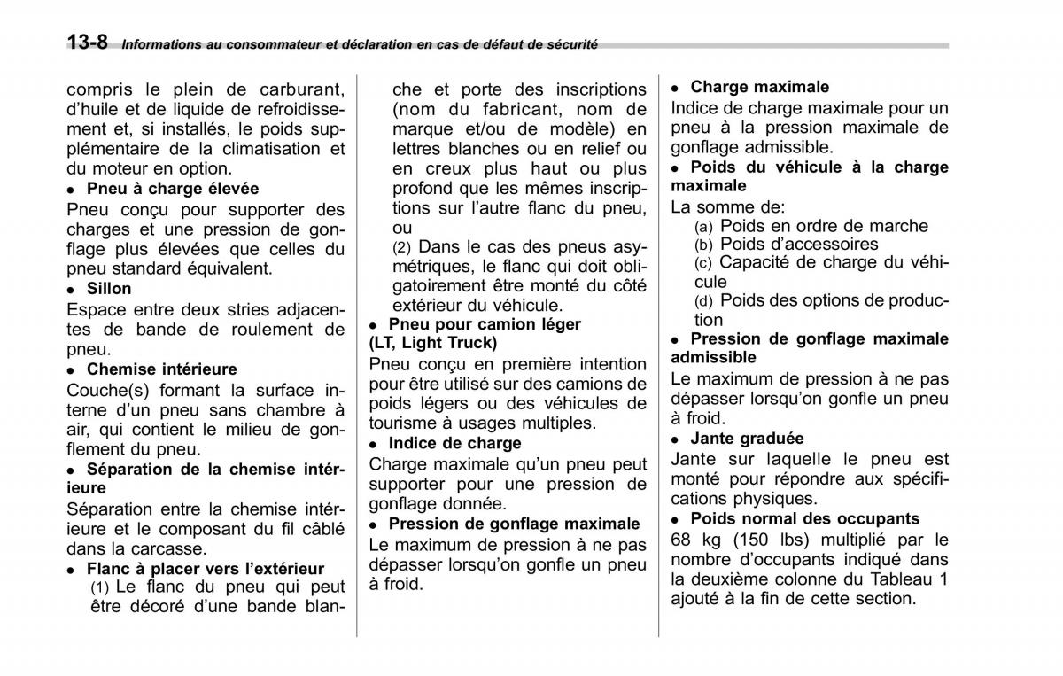 Subaru Forester II 2 manuel du proprietaire / page 408