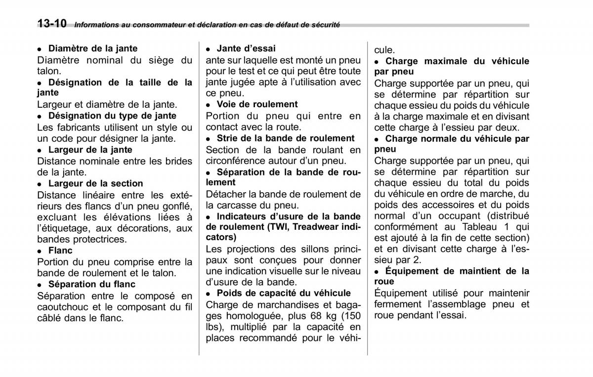 Subaru Forester II 2 manuel du proprietaire / page 410