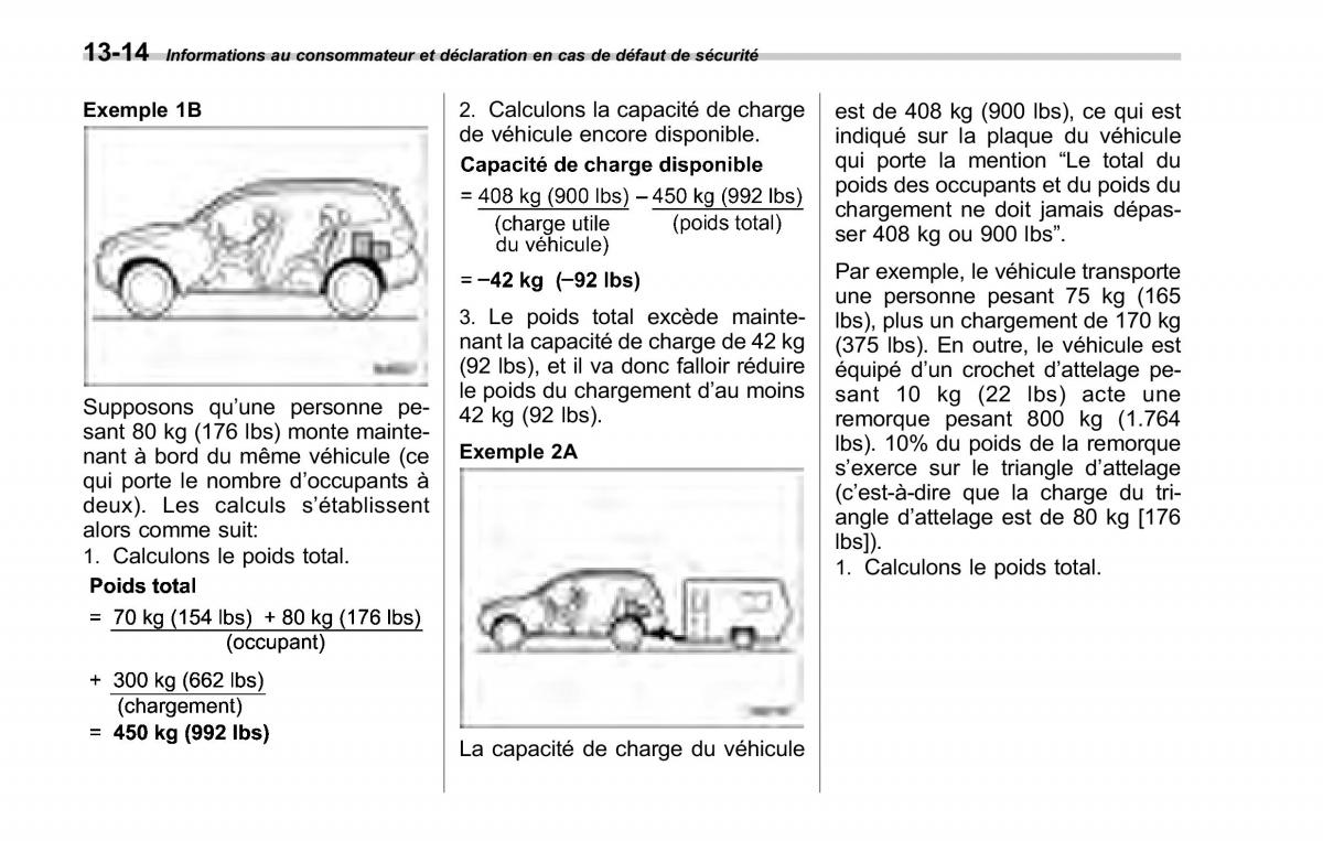 Subaru Forester II 2 manuel du proprietaire / page 414