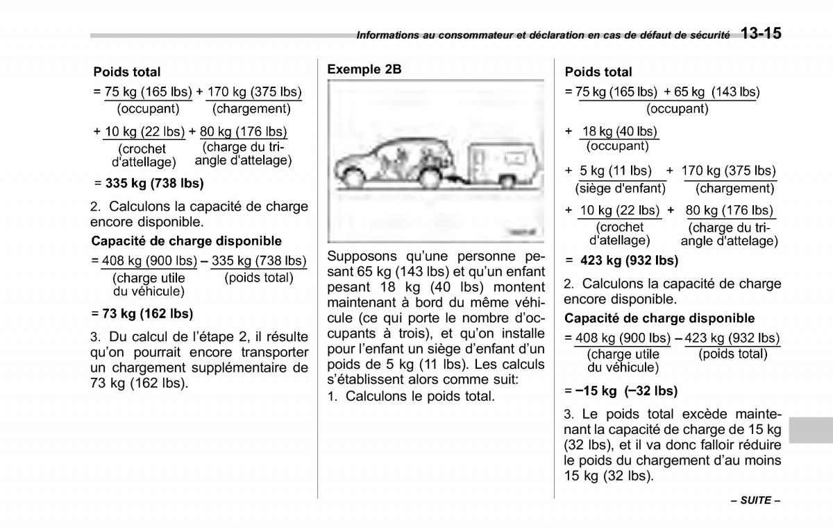 Subaru Forester II 2 manuel du proprietaire / page 415