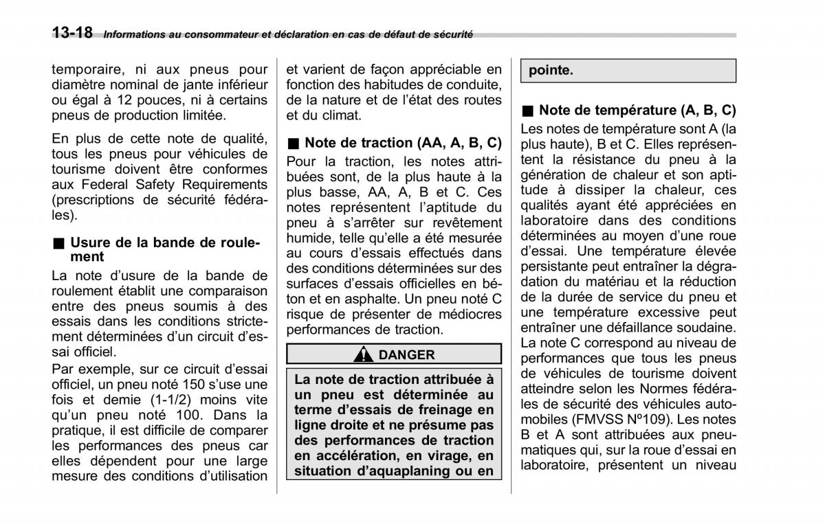 Subaru Forester II 2 manuel du proprietaire / page 418