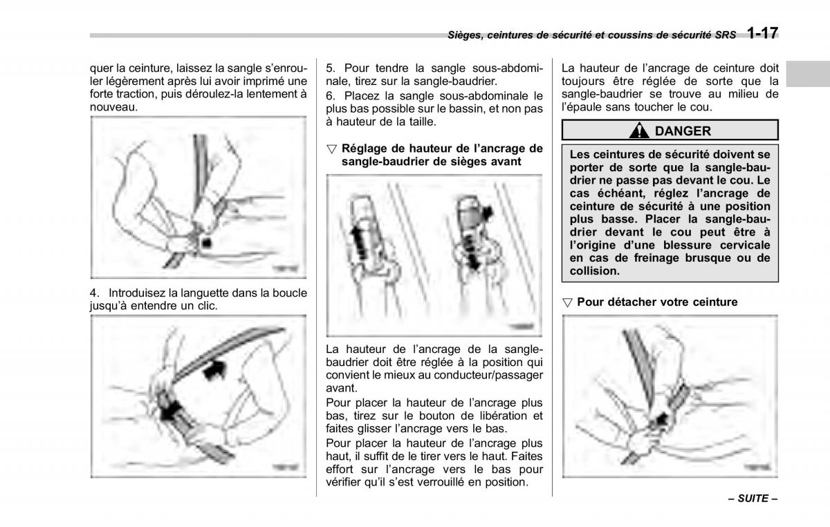 Subaru Forester II 2 manuel du proprietaire / page 45