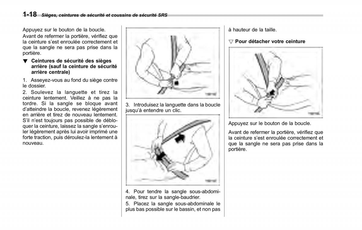 Subaru Forester II 2 manuel du proprietaire / page 46