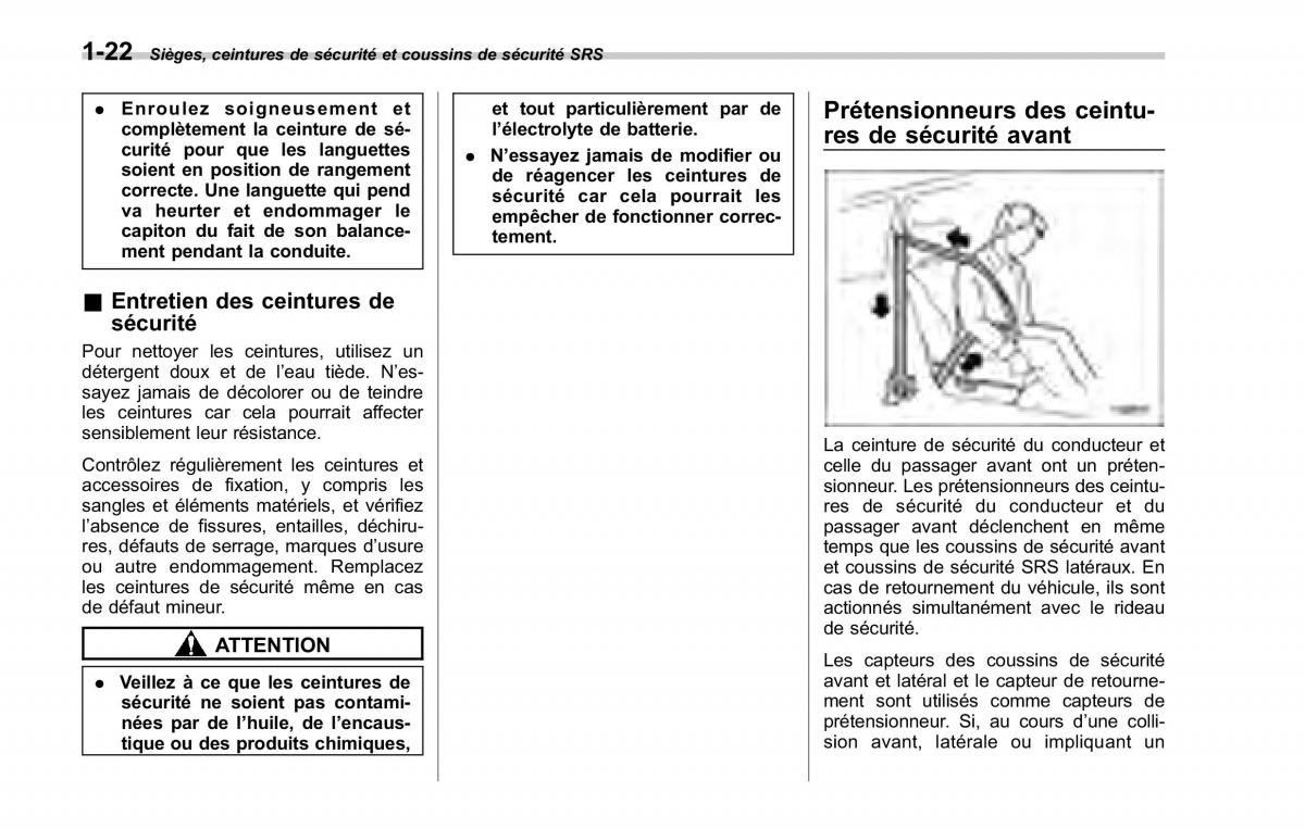 Subaru Forester II 2 manuel du proprietaire / page 50