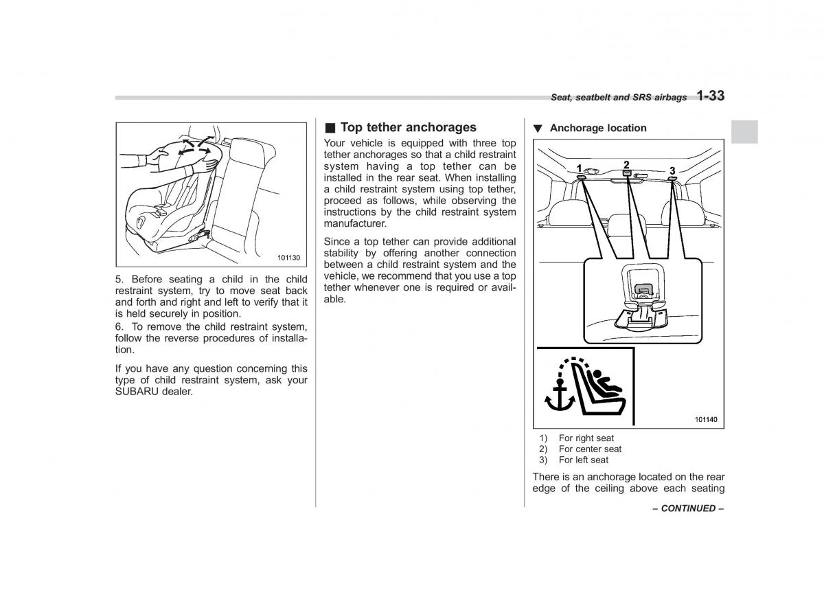 Subaru Forester III 3 owners manual / page 56