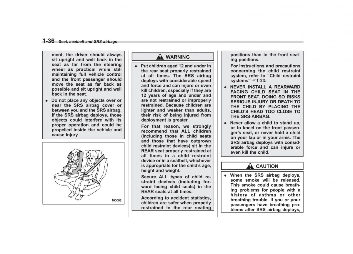 Subaru Forester III 3 owners manual / page 59