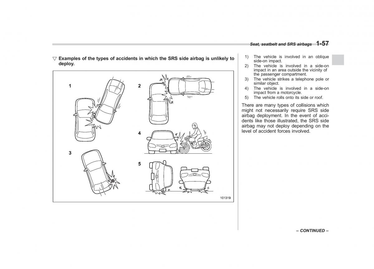 Subaru Forester III 3 owners manual / page 80