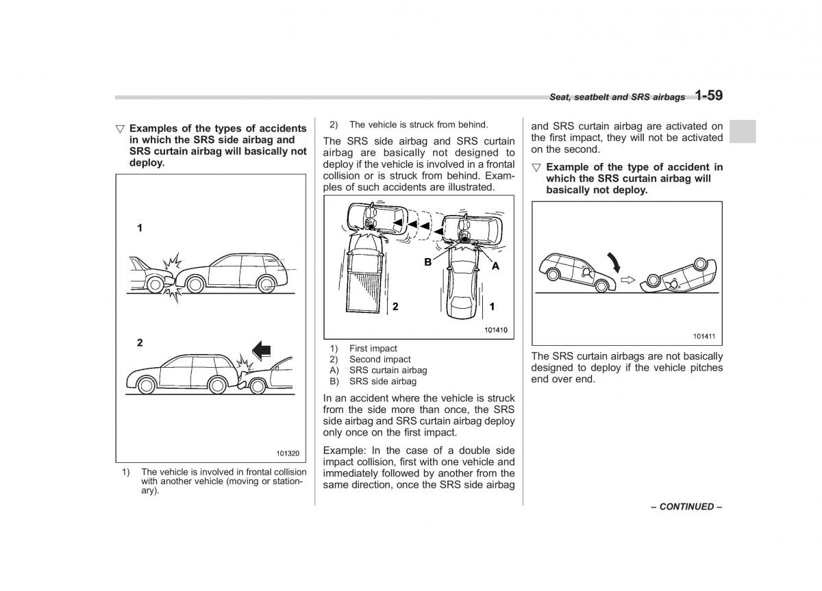 Subaru Forester III 3 owners manual / page 82