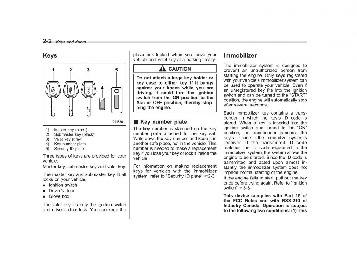 Subaru Forester III 3 owners manual / page 87