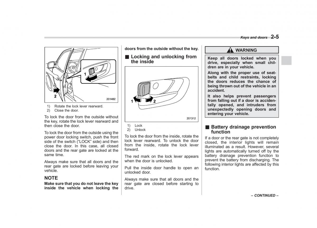 Subaru Forester III 3 owners manual / page 90