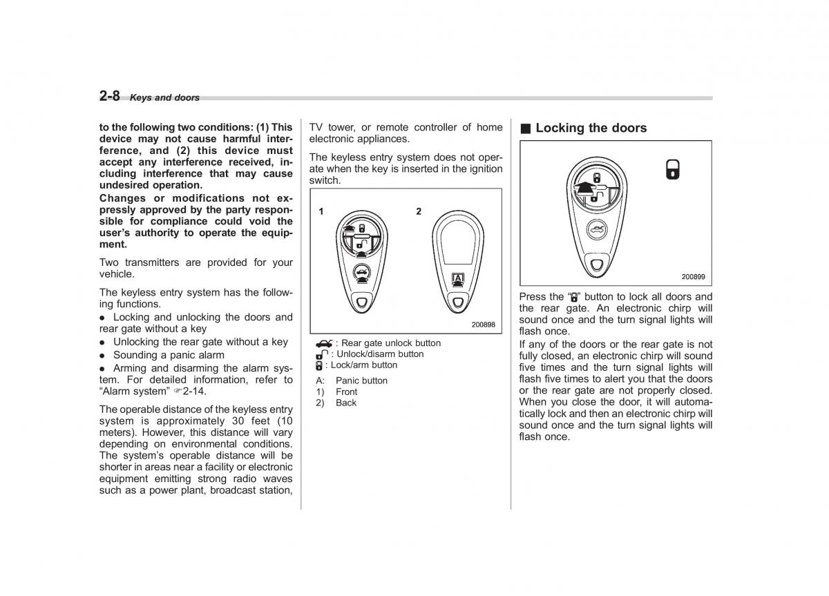 Subaru Forester III 3 owners manual / page 93