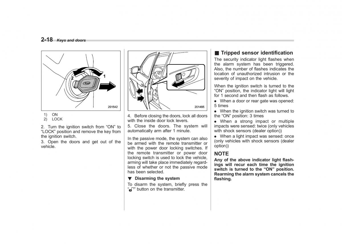 Subaru Forester III 3 owners manual / page 103