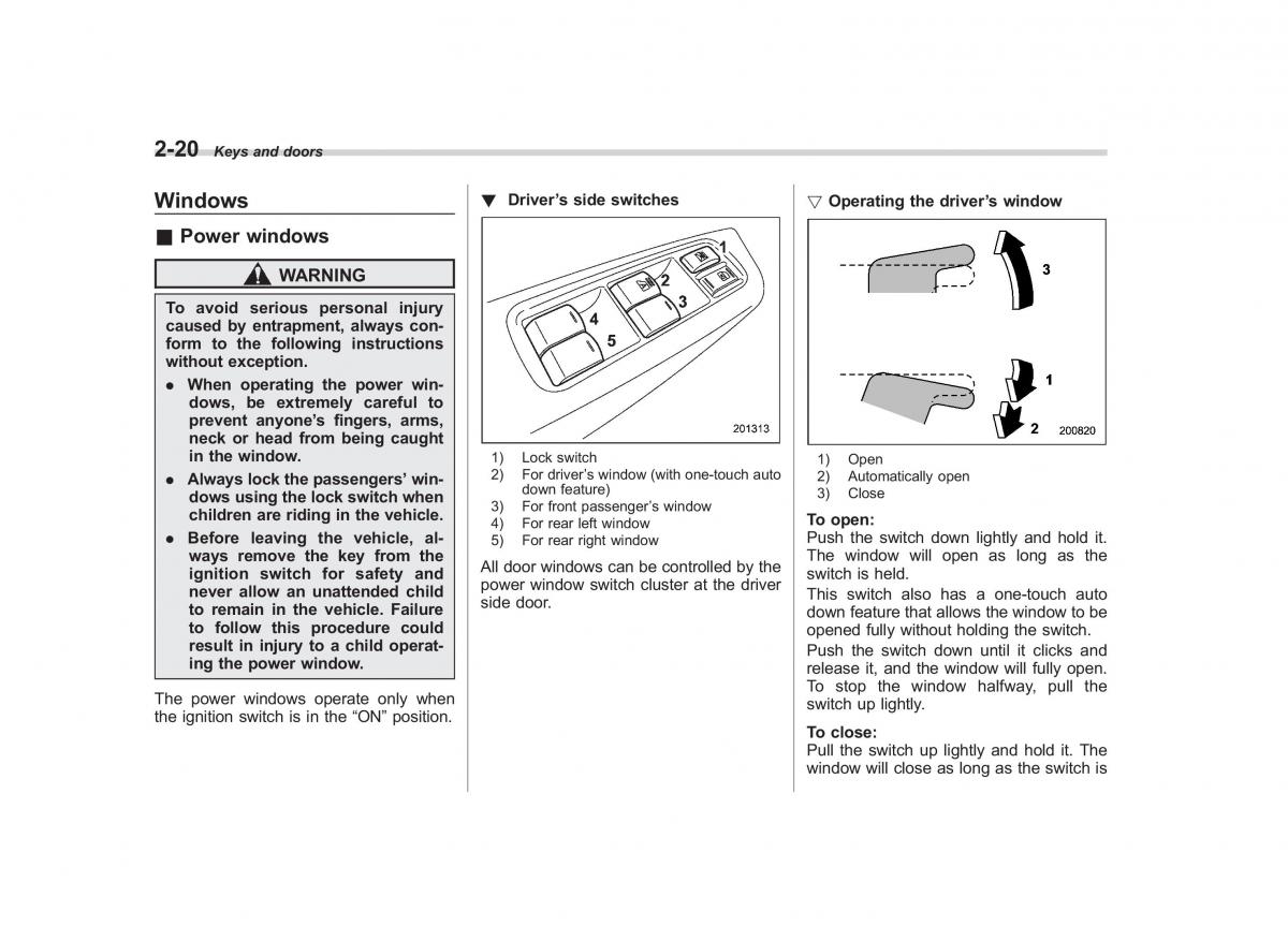 Subaru Forester III 3 owners manual / page 105