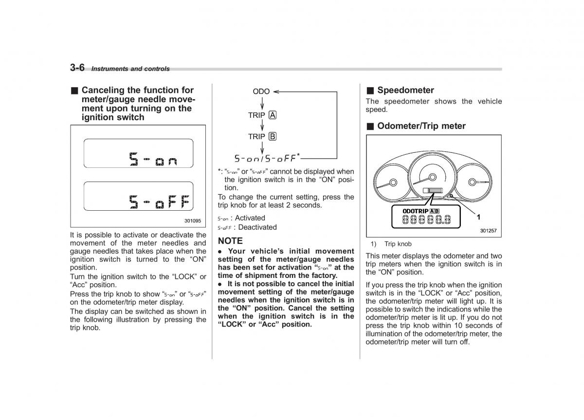 Subaru Forester III 3 owners manual / page 117