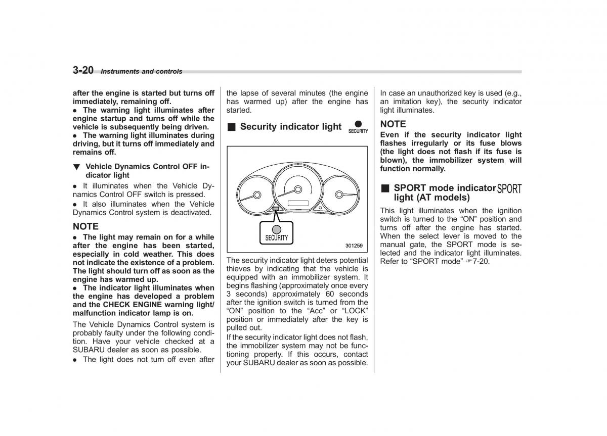 Subaru Forester III 3 owners manual / page 131