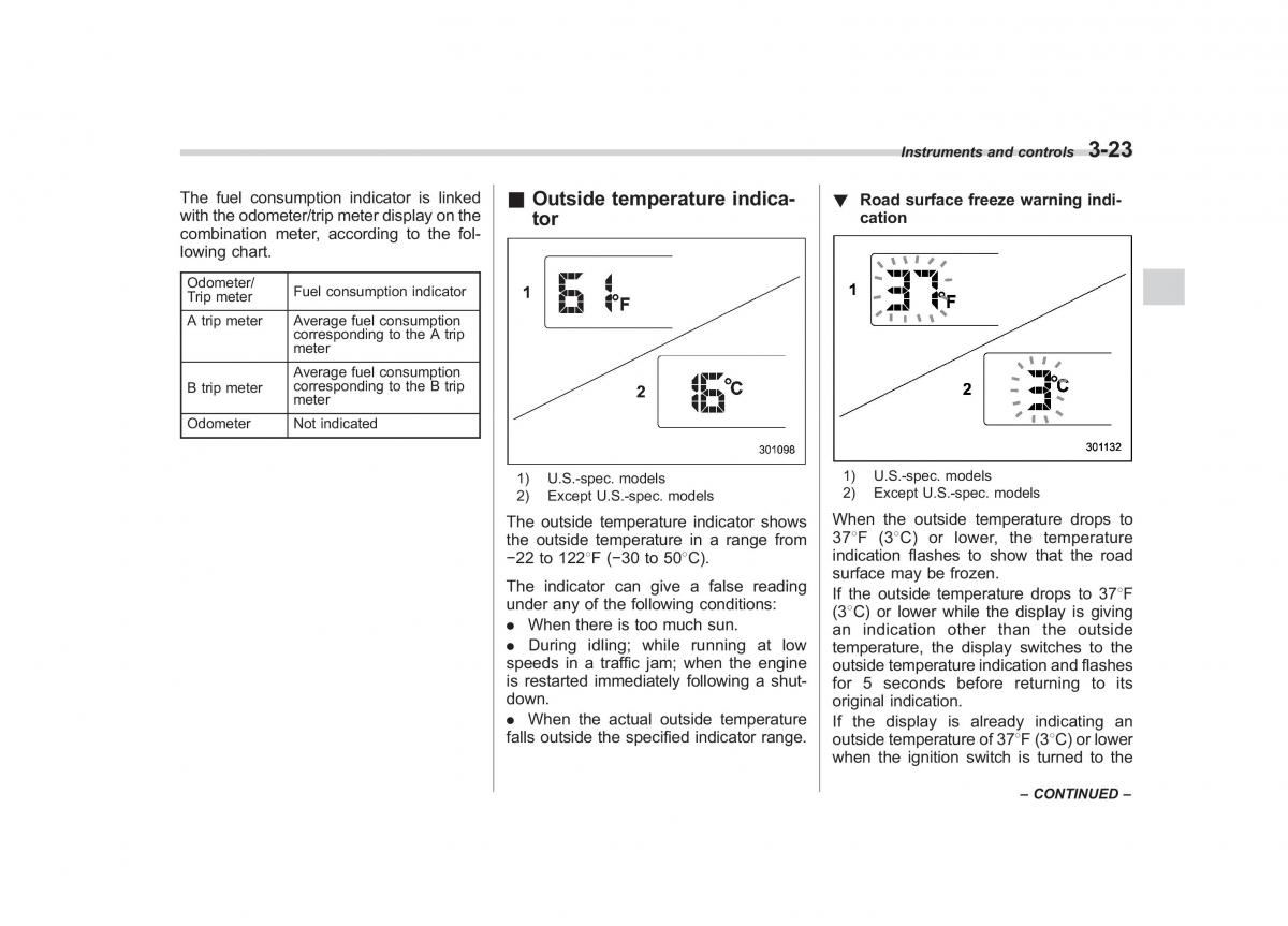 Subaru Forester III 3 owners manual / page 134