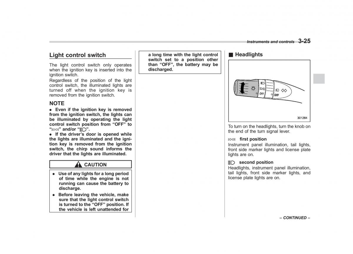 Subaru Forester III 3 owners manual / page 136