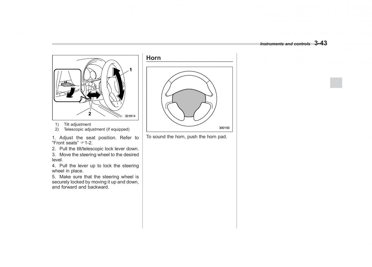 Subaru Forester III 3 owners manual / page 154