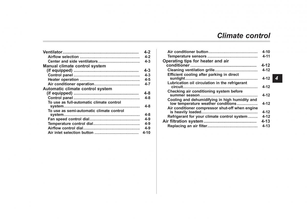 Subaru Forester III 3 owners manual / page 156